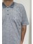 Fistan Store Erkek Desenli Klasik Kesim Rahat Kalıp Tek Cepli Polo Yaka Battal T-Shirt 2