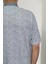 Fistan Store Erkek Desenli Klasik Kesim Rahat Kalıp Tek Cepli Polo Yaka Battal T-Shirt 4