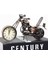 Saatli Metal Motosiklet Biblo El Yapımı Dekoratif Masaüstü Saat Retro Motor Aksesuarı Hediyelik Işyeri, Ofis, Ev, Oda Süsü Koleksiyonluk Set 1