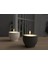 Renkli 2'li Tealight Seti, Çizgi Desenli, Modern ve Şık Tasarım 1