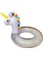 3-6 Yaş Renkli Simli Unicorn Simit Bebek ve Deniz Havuz Simidi 75 cm 3