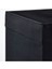 Şık Kulplu Oyuncak ve Organizer Kutusu, 33X38X33 Cm, Modern Siyah Renk 3