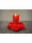 Kırmızı Güllü Tealight Şık ve Modern Dekorasyon Unsuru 1