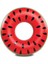 Kırmızı-Siyah Kapuz Desenli Simit, 60 Cm, 3-6 Yaş Çocuklar Için Uygun 2
