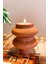 Fiji Terracotta Tealight Mumluk, Şık ve Doğal Dekorasyon Ürünü. 5