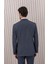 Erkek Likralı Slim Fit Sivri Yaka Yelekli Takım Elbise 5