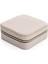 Kare Aynalı Ekru Kadife Takı ve Mücevher Organizer 12X12X5 cm 3