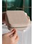 Kare Aynalı Ekru Kadife Takı ve Mücevher Organizer 12X12X5 cm 4