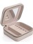 Kare Aynalı Ekru Kadife Takı ve Mücevher Organizer 12X12X5 cm 7