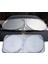 Dodge Journey 2010-2011-2012-2013-2014-2015-2016-2017-2018-2019-2020 Katlanabilir Milfonlu Yuvarlak Oto Güneşlik, Uv Koruma, Kılıflı Ön Cam Perde, Üniversal Uyum 2