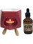 Bordo Seramik Buhurdanlık ve Yasemin Yağı Seti, Şık ve Doğal Aromalı Keyifli Anlar 1