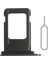 iPhone 11 Sim Çekmecesi Çift Simli Modeller Için Sim Kart Yuvası (Siyah Renk) 1