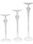 Şeffaf Üçlü Şamdan Seti - Romantik ve Şık Dekorasyon Parçası 2