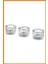 Cam Tealight Mumluk Seti, 4 Cm, 3 Adet, Şeffaf, Zarif Tasarım 1