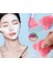Pembe Silikon Maske ve Krem Spatulası, Yüz Temizleme Aleti 1