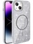 Apple iPhone 11 Uyumlu Kılıf M-Safe Şarj Özellikli Parlayan Simli Zore Okso Kapak 1