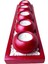 Beşli Kırmızı Yuvarlak Tealight Mumluk Seti, Dikdörtgen Sunum Tepsili 3