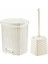 Hobby Life 01 1119 Rattan Wc Seti Pedallı Çöp Kovası - Wc Fırça Seti 1