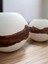Beyaz-Ahşap Beton Küre Tealight Mumluk Seti, Şık ve Doğal Dekor Aksesuarı 3