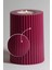 3'lü Bordo Dekoratif Mumluk Seti, Tealight ve Abs Plastik Malzeme 3
