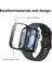 Huawei Watch Fit 3 Uyumlu Kılıf Ekran ve Kasa Koruyucu Siyah Kasa Koruma Çerçeve Guard 360 Koruma 3