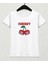 Crimson Cherry Vibes – Feminine Fit T-Shirt Beyaz 1