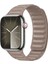 Apple Watch 9 8 7 6 5 4 3 2 1 Se 42MM/44MM/45MM/49MM Uyumlu Kordon Mıknatıslı Magnetli Deri Kordon 1