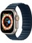 Apple Watch 9 8 7 6 5 4 3 2 1 Se 42MM/44MM/45MM/49MM Uyumlu Kordon Mıknatıslı Magnetli Deri Kordon 2