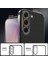 Samsung Galaxy A55 Uyumlu Kılıf Kenarları Renkli Kamera Korumalı Dayanıklı Şeffaf Silikon Kapak 3
