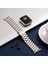 Apple Watch 9 8 7 6 5 4 3 2 Se 42MM/44MM/45MM/49MM Uyumlu Kordon Ayarlanablir Parlak Metal Paslanmaz 3