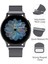 Huawei Watch GT/GT2E/GT2/GT2 Pro/gt3/gt3 Pro/gt4 46MM Uyumlu Kordon Mıknatıslı Parlak Ince Metal 3