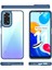 Xiaomi Redmi Note 11S Uyumlu Kılıf Kamera Çıkıntılı Arkası Şeffaf Kenarları Renkli Silikon Kapak 4