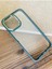 iPhone 11 Pro Uyumlu Kılıf Metalik Kamera Çıkıntılı Darbelere Dayanıklı Şeffaf Kenarları Renkli 2