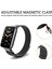 Xiaomi Mi Band 7 Pro Uyumlu Kordon Ayarlanabilir Mıknatıslı Metal Hasır Manyetik Paslanmaz Kordon 3