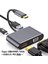 iPad iPhone 16 Pro Max Uyumlu Type-C To 4K HDMI VGA Hub Usb-C Type-C Pd USB Çevirici Dönüştürücü 2