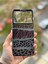 Poco X6 Pro Uyumlu Kılıf Leopar Desenli Kahverengi Çizgili Metalik Tuşlu Kamera Çıkıntılı Kapak 3