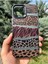 iPhone 13/14 Uyumlu Kılıf Leopar Desenli Kahverengi Çizgili Metalik Tuşlu Kamera Kenar Çıkıntılı 1
