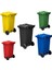 5 Adet 120 Lt Tüm Renkler Plastik Çöp Konteyneri 120 Lt Isıya Karşı Dayanıklı 2