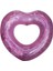 Pembe Kalp Desenli 65 cm Simit - Renkli ve Şık Dekorasyon Parçası 1