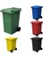120 Lt 5 Adet Mavi Plastik Çöp Konteyneri Isıya Karşı Dayanıklı 1