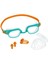 Turuncu Yüzücü Gözlük ve Kulak Burun Tıkacı Seti, 7- 14 Yaş Arası Çocuklar Için 2