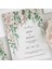 Botanik Şeffaf Zarflı Düğün Davetiyesi 2