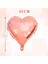 18 Inç Kalp Şeklinde Rose Gold Folyo Balon – Romantik ve Şık Parti Süsü 2
