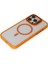 iPhone 15 Pro Max Kılıf Roblox Lens Magsafe Standlı Kapak - Turuncu 4