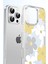 Apple iPhone 14 Floral Magsafe Kapak - Sarı 5