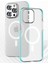 iPhone 14 Pro Max Line Magsafe Kapak - Beyaz 4