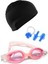 Renkli Çocuk Yüzücü Seti, Silikon ve Likra Kulak ve Burun Koruyucu, Tam Set 1