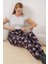 4323 Desenli Pijama Altı - Lacivert 1