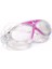 Pembe Unisex Yüzücü Deniz Gözlüğü Buğu Önleyici ve Silikon Bone ile Set 4