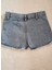 Kız Çocuk Jeans Pamuklu Kot Şort Etek Mavi 4-10 Yaş 2